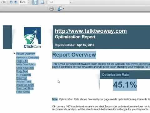 How to optimize your Website, Tutorial on Search Engine Optimization (SEO)