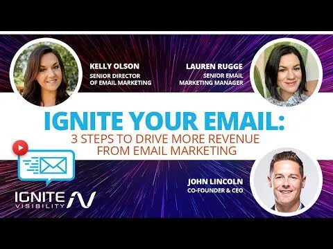 Email Marketing Webinar: 3 Steps to Drive More Revenue