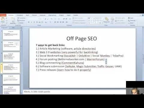 Search Engine Optimization For Dummies – Off Page SEO