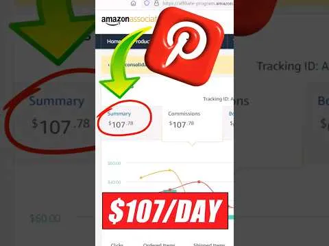 Make Easy +$107/DAY With Pinterest Affiliate Marketing and Amazon #shorts