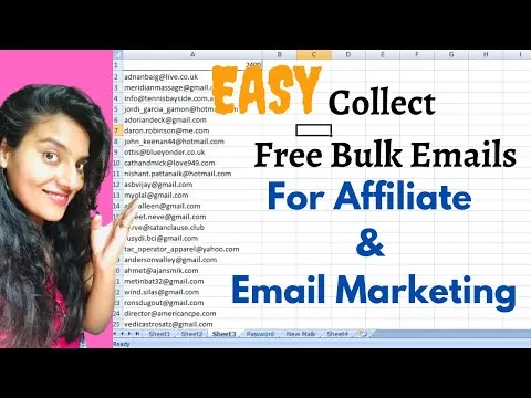 How To Collect Free Bulk Emails For Affiliate Marketing & Email Marketing | Email list For Free