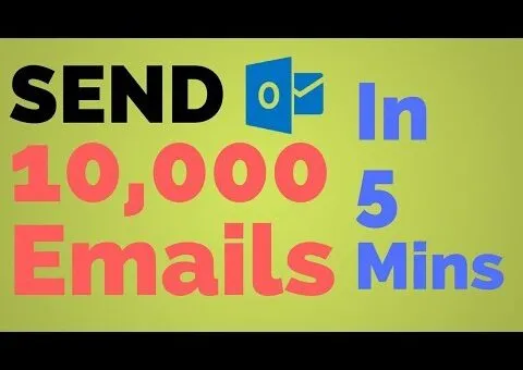 Send 10,000 Emails In 5 Mins | Outlook Email Marketing