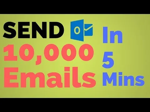 Send 10,000 Emails In 5 Mins | Outlook Email Marketing